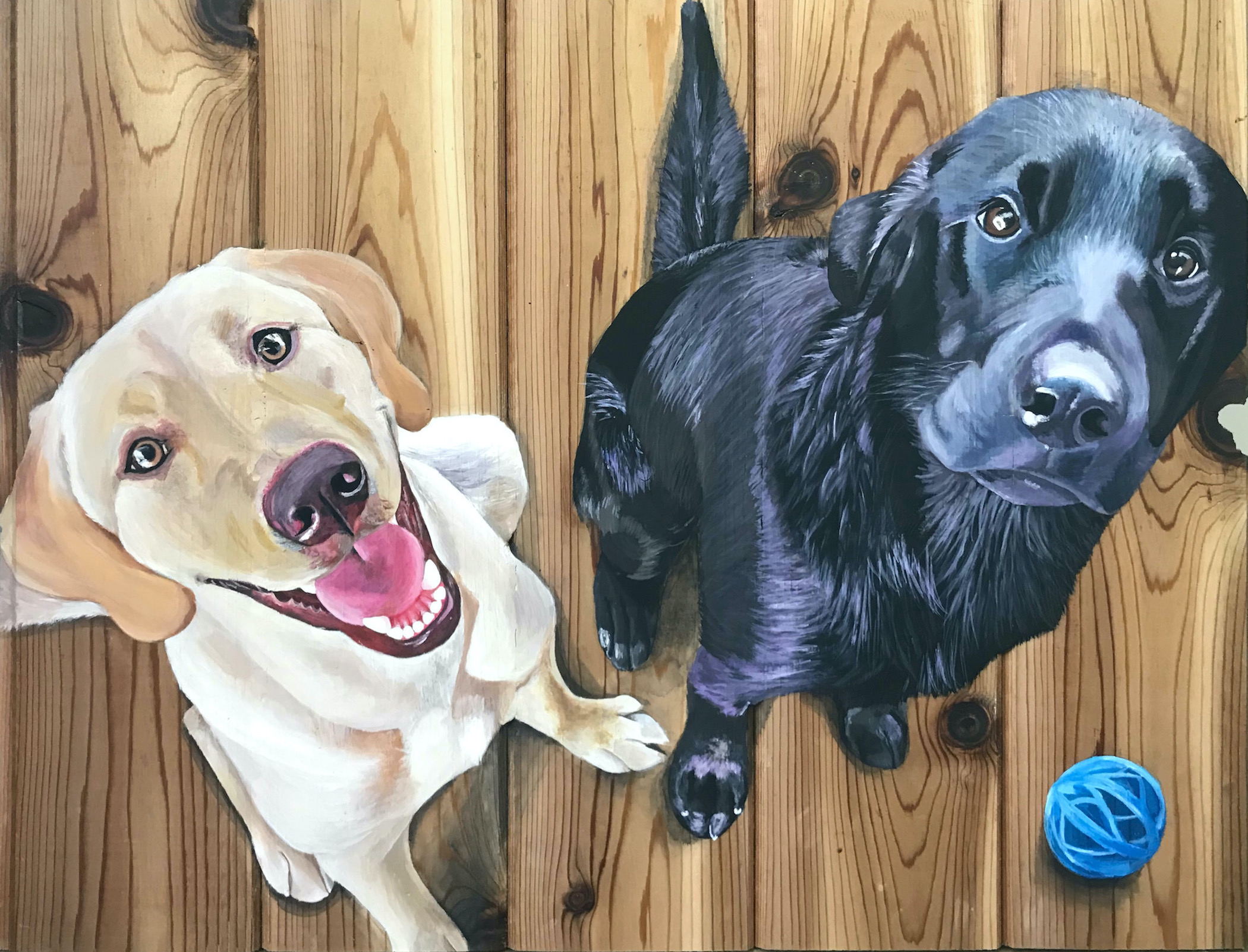 Lucy and Falcon portrait